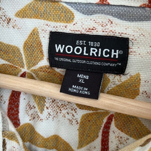 Woolrich Men’s Premium Hawaiian Short Sleeve Button Down Shirt - XL - Picture 5 of 7